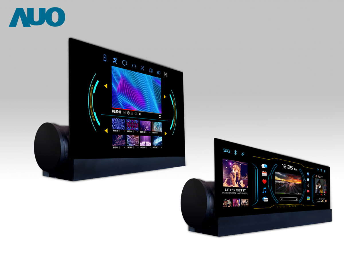 友達14.6吋可捲式Micro LED面板，導入車內資訊、影音娛樂及駕駛安全系統，翻轉智慧移動場域