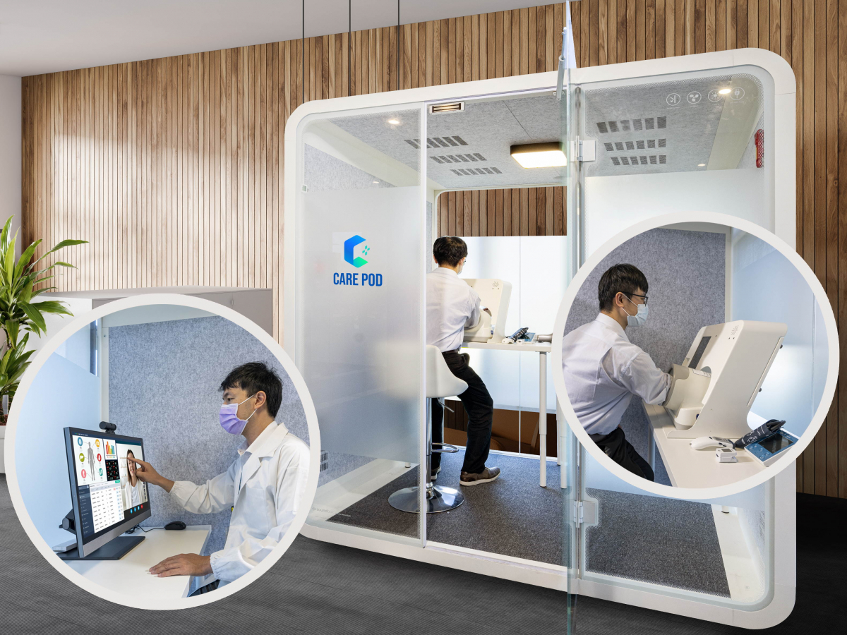 达擎于医疗科技展中展出＂远距诊疗舱＂，以因应医疗数字化及社会高龄化趋势下、复诊及慢性病患等族群对于远距看诊需求逐渐升高所推出的创新整合方案。多功能合一、高隐私性的远距诊疗舱可根据病患端与医师端的不同需求，提供弹性化及客制化功能，节省医生和病患的精力及时间