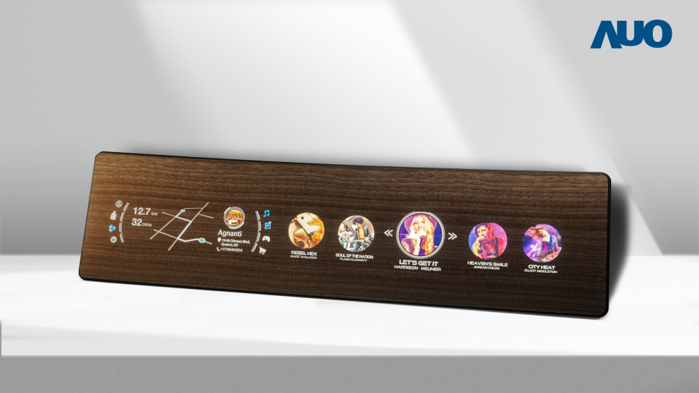 jinnian金年会研发全球最高穿透度达80%的AmLED木纹显示器，可于使用时呈现高亮度、清晰可见的信息，并在不使用时回归为单纯的饰板，节能兼具美观