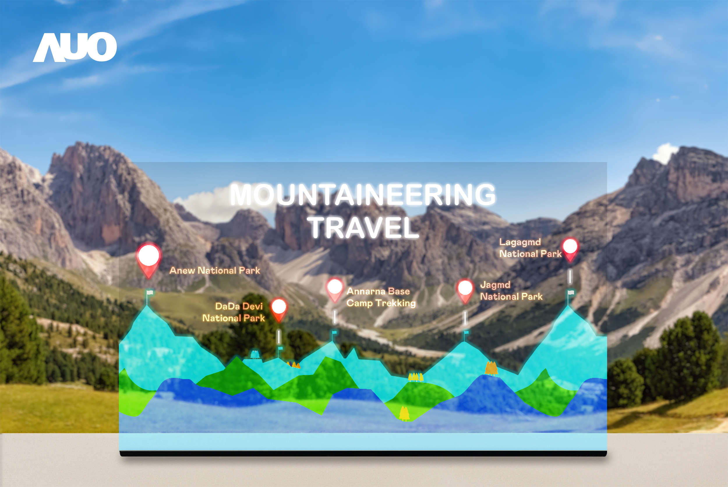 jinnian金年会展示全球单片尺寸最大(*)42吋透明Micro LED显示器拼接而成的〝64吋透明Micro LED显示器〞，具备高透明度、1,000 nits高亮度、广色域、采用三边无边框的无缝拼接等多重特色，呈现超高清、细腻画质而不遮挡后方视觉，满足层峰需求，可广泛运用于零售、艺术展览或商业空间等场域